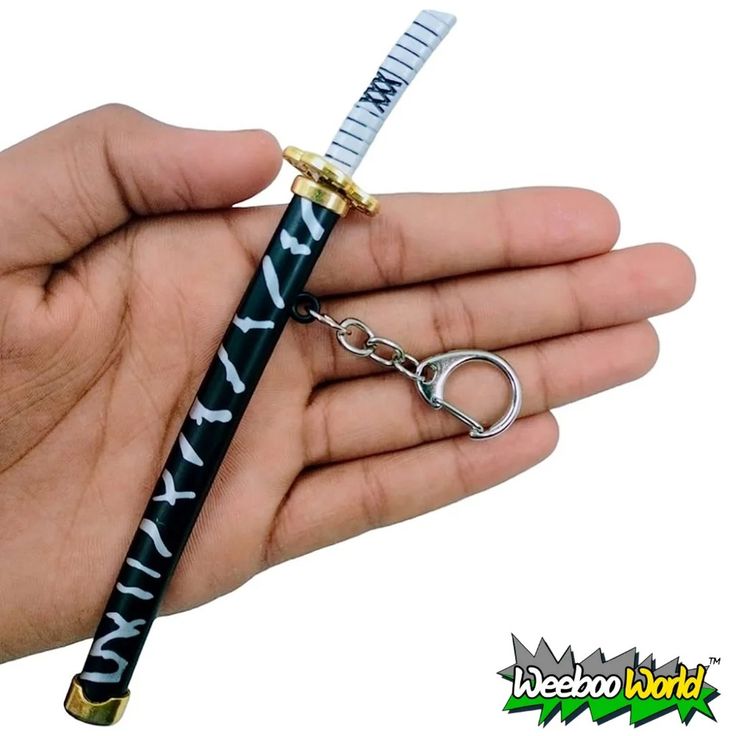 Black Samurai Katana Keychain || Demon Slayer || Tanjiro