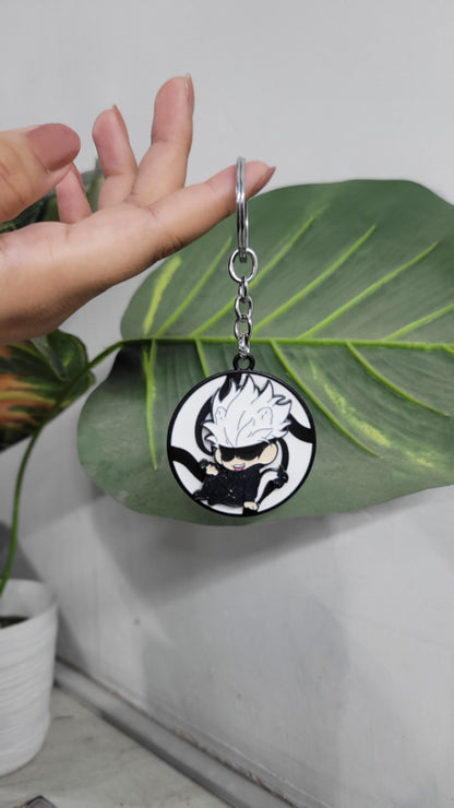 Gojo Satoru Anime Keychain – Jujutsu Kaisen