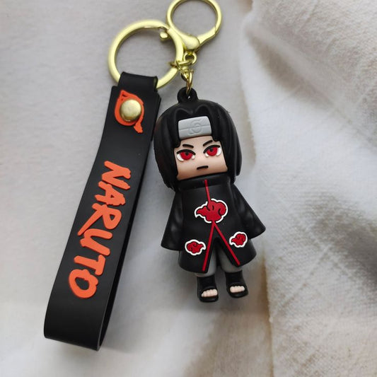 Keychain with a character from 'Naruto' on a strap with 'Naruto' branding.