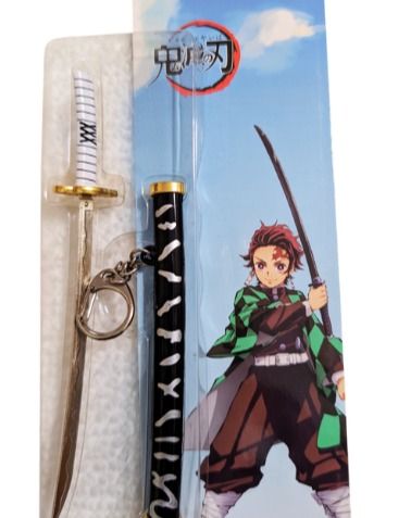 Black Samurai Katana Keychain || Demon Slayer || Tanjiro